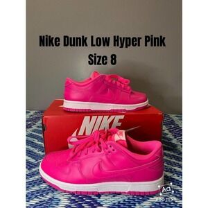 Nike Dunk Low Hyper Pink/White DZ5196 600 Women’s Size 8